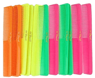 Krest Cleopatra - 7" Flat/Square Larger Cutting Comb (All Colors)