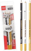 Red by Kiss 3PCS Barber Pencil with Built-in Sharpener Edge Hairline Razor Trace Pencils Beard Guide Beard and Hairline Outliner Pencils (Value Set)