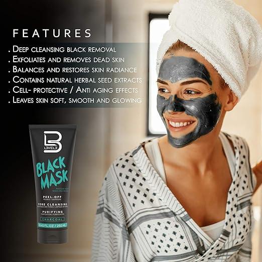 LEVEL3 Black Facial Mask