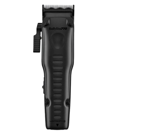 Black hair clipper on a white background