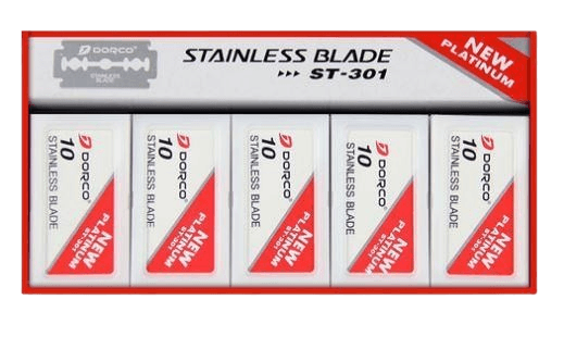 Dorco Platinum Stainless Double Edge Razor Blades - 100 Blades