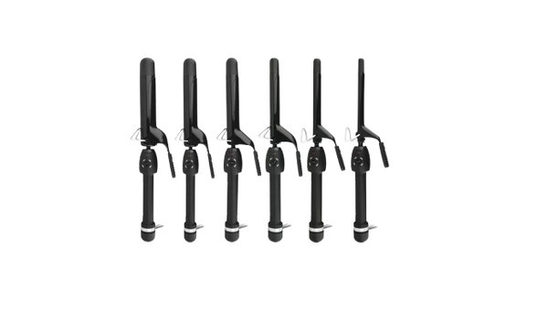 StyleCraft Black Gold Professional Curling Iron w/ Ceramic Barrel