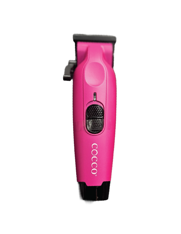 Pink hair clipper with 'Cocco' branding on a white background