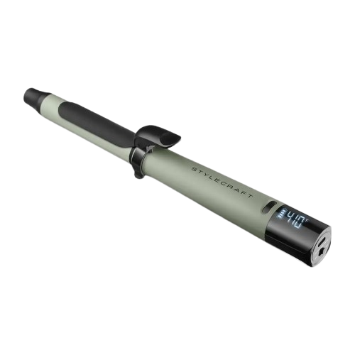 StyleCraft Sage 1” Cordless Spring Curling Iron & Wand with Removable Clamp