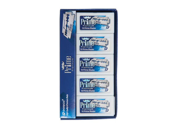 Dorco Prime Platinum Double Edge Blades - 100 Blades