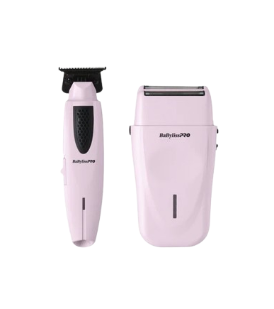 BaBylissPRO Limited Edition LithiumFX+ Trimmer & Double Foil Shaver Value Set - Pink (FX73FSTPKMP)