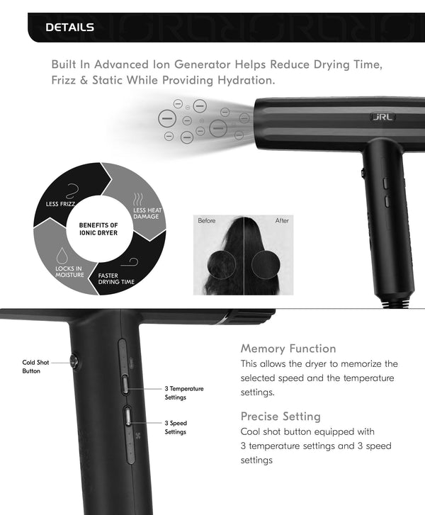 JRL Forte Pro Dryer 0923B