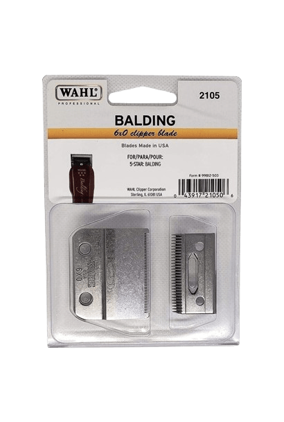 Wahl Professional Balding 6x0 Clipper Blade - Compatible with 5 Star Series Balding Clipper - for Professional Barbers and Stylists - 2105