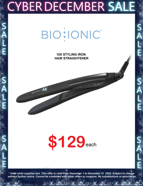 Cyber December Sale! Bio Ionic 10X Pro Styling Iron - Only $129