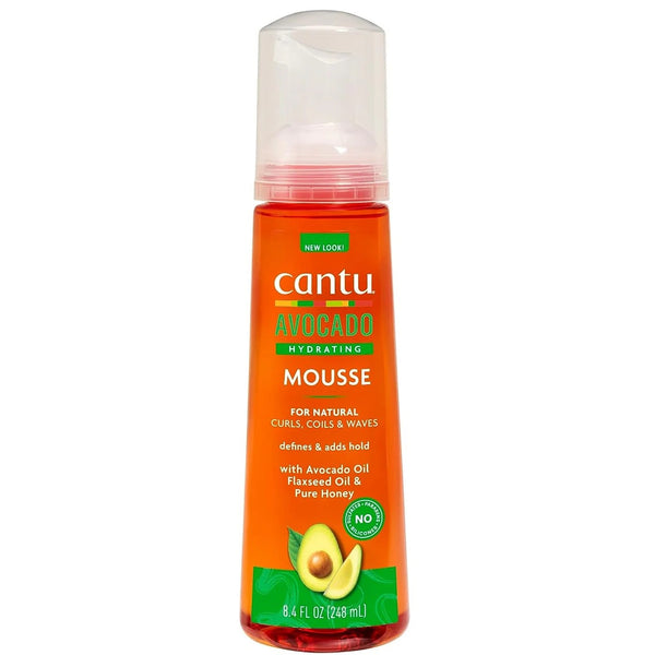 Cantu Sulfate-Free Hydrating Styling Mousse with Avocado Oil, 8.4 fl oz