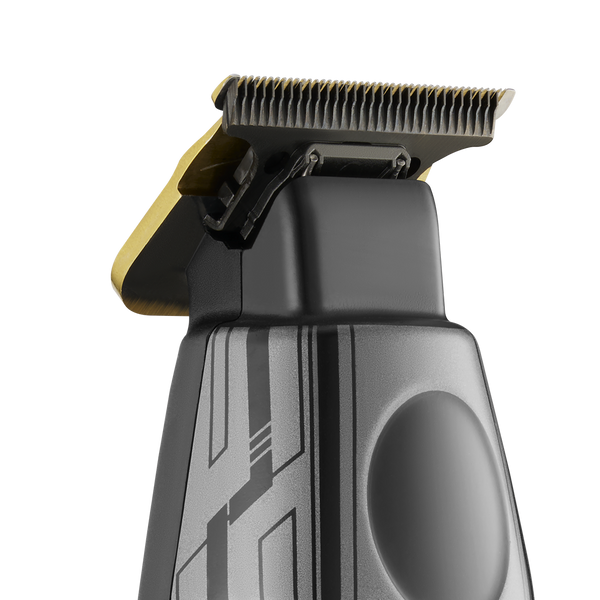 Close-up of StyleCraft cordless hair trimmer showing the clipper head, guide comb, and textured handle against a solid white background.