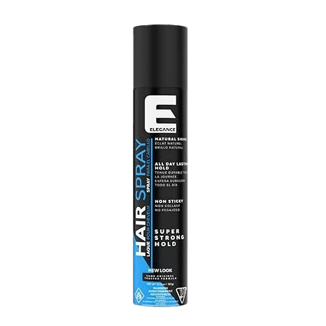 Elegance Hair Spray, 13.5 Oz, Super Strong Hold Hairspray that Delivers Great Volume, an All Day Natural Shine and is Non Sticky, Suitable for All Hair Types