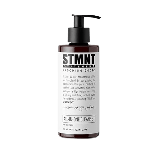 STMNT Grooming Goods All-In-One Daily Cleanser | SLS/SLES Sulfates Free | Extra Caring Formula w/Activated Charcoal & Menthol