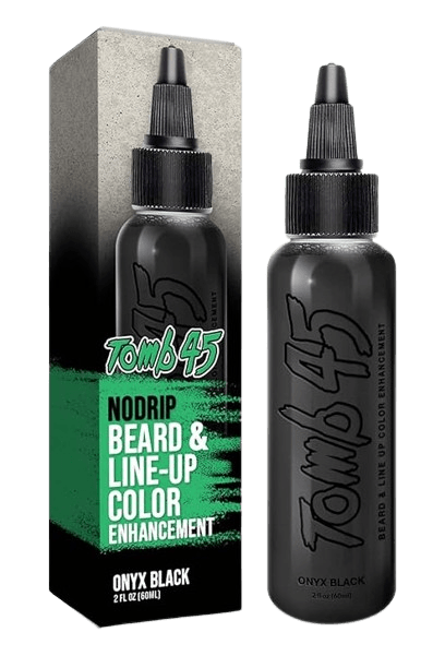 Tomb 45 Beard & Lineup Enhancement (Brown/Black) - Water-proof, Shampoo safe, Safe on Skin