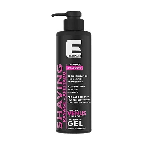 Elegance Barber Accessories - Transparent Shaving Gel For Men Or Women, Aquatic/Acive Earth Fragrance - The Ultimate Shaving Solution For A Smooth, Irritation-Free Experience