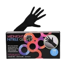 Framar Midnight Mitts Nitrile Gloves - 100 Count