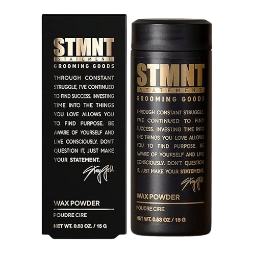 STMNT Grooming Goods Wax Powder, 0.53 oz | Semi-Matte Finish | Added Grip and Volume | Medium Control | Easy To Wash Out | Fuller Feeling Hair