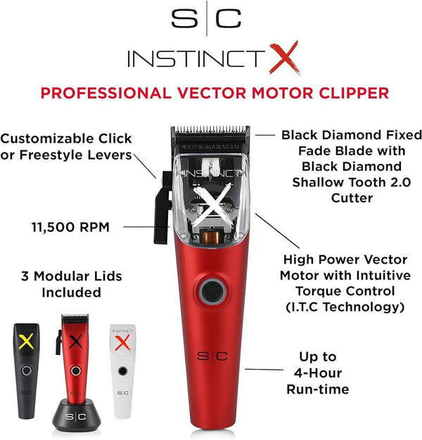 Stylecraft Instinct-X Professional Vector Motor Hair Clipper With Intuitive Torque Control SC608M