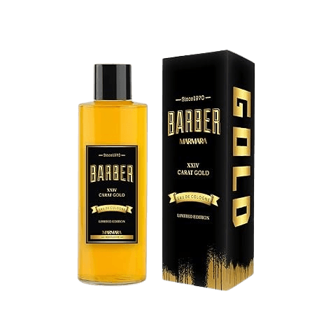 Marmara Barber Cologne - Best Choice of Modern Barbers and Traditional Shaving Fans (Black-Gold Limited Edition, 500ml x 1 Bottle)