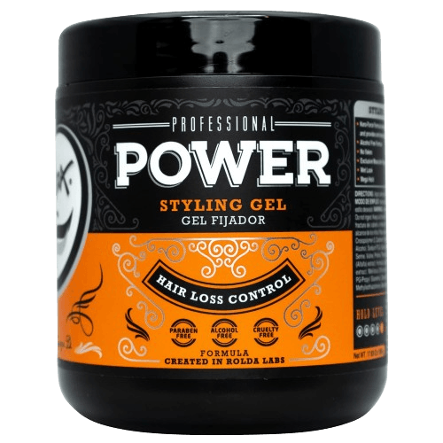 Rolda - Power Hair Styling Gel | Hair-Loss Control, Mega-Strong Hold, High Shine, Wet Look, Alcohol-free, Paraben-free, Flake-free