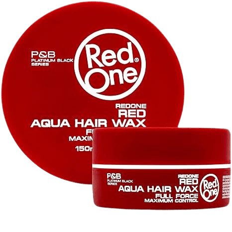 RedOne Hair Styling Aqua Wax Red 150 ml | Edge Control | Hair Gel Wax | Ultra Hold | Strawberry Scent | Men & Women Hair Wax | Maximum Control