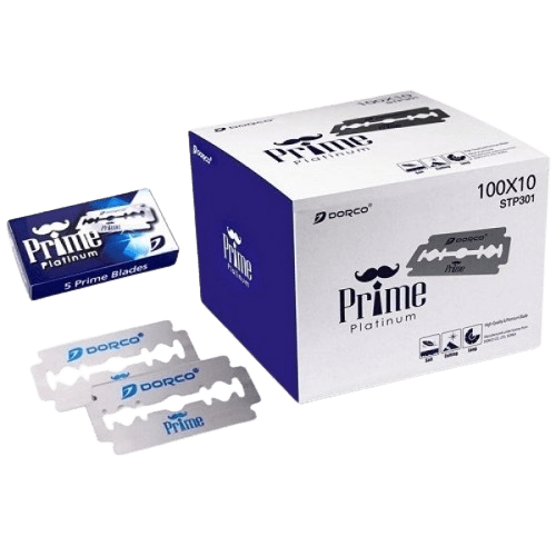 Dorco STP301 Prime Platinum Double Edge Blades 1,000 Blades