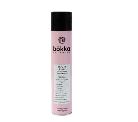 Pink Bokka show off & shine medium hold hairspray