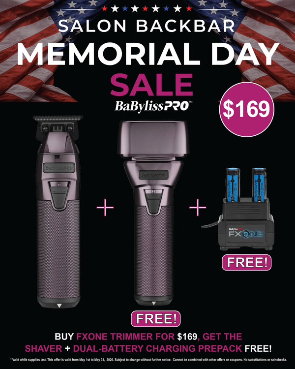 BaBylissPRO FXONE PurpleFX Trimmer & Foil Shaver Bundle - Tool Only & Dual Battery Kit Combo