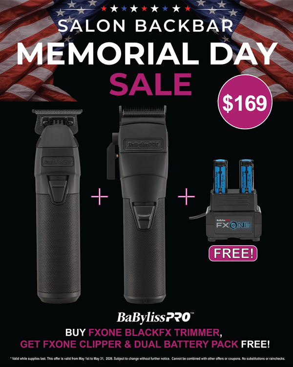 BaBylissPRO FXONE BlackFX Clipper & Trimmer Bundle – Limited Edition $360 Value for Only $169 + FREE Battery Kit