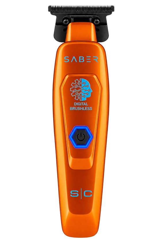 StyleCraft Saber Cordless Digital Brushless Motor Trimmer - Orange (SC421O) [PRE-ORDER]