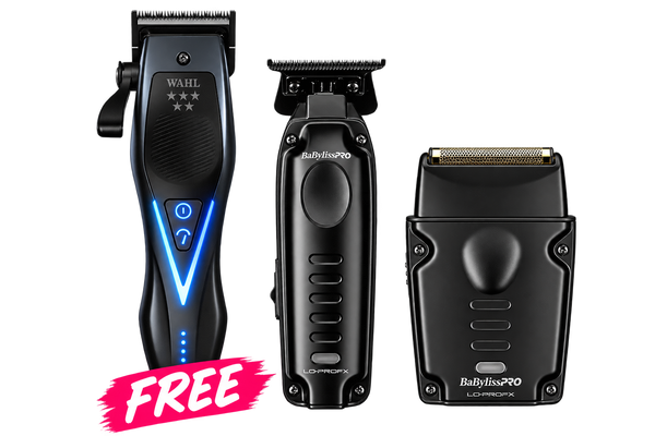 Wahl Professional Vapor Switch Clipper & BaBylissPRO Limited Edition Lo-Pro FX Compact Trimmer & Foil Shaver Combo