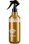 A gold spray bottle of IMMORTAL Original Reserve aftershave with a black trigger sprayer, set against a solid white background.