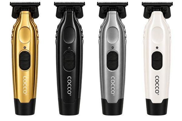 Cocco Veloce Pro Cordless Trimmer w/ Digital Gap Ambassador DLC Blade + Black Charging Stand (CVPT)
