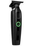 A black cordless hair trimmer with a green illuminated power button, shown on a solid white background. The brand name 'COCO' is printed vertically near the bottom.