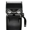 Black electric pet clipper with a black comb guard and white printed paw graphics and the text 'SIC' and 'ECHO' on the blade cover, shown against a plain white background.