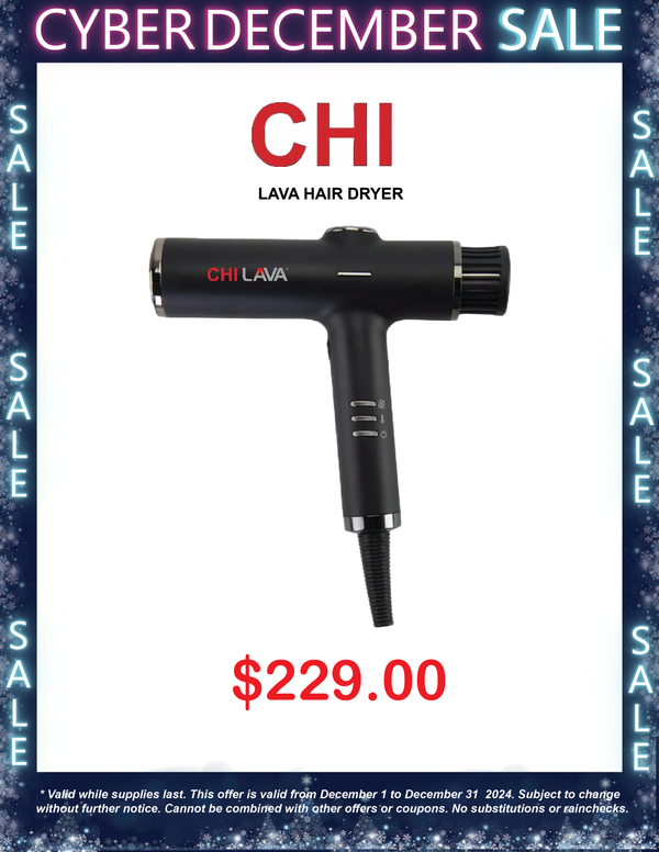 Cyber December Sale! CHI Lava Pro Hair Dryer - Only $229