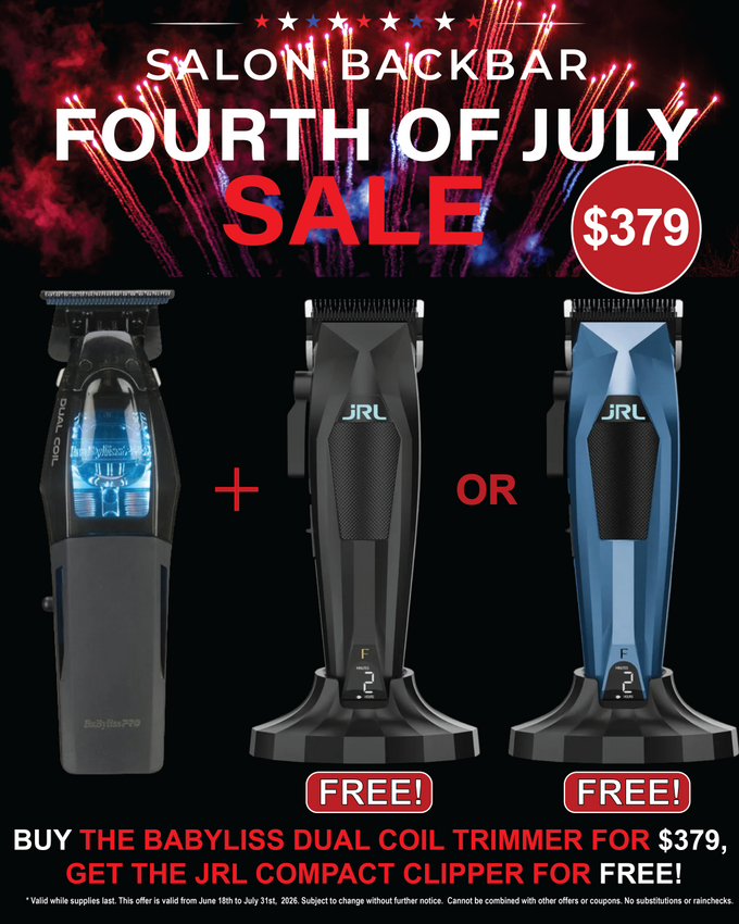 JRL Professional 3000C Mini Hair Clipper & BaBylissPRO High-Performance Dual-Coil Motor Trimmer Combo