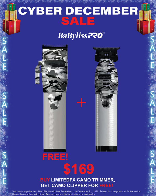 BaBylissPRO Limited Edition Camo Metal Lithium Clipper & Trimmer (FXHOLPK2CAM)