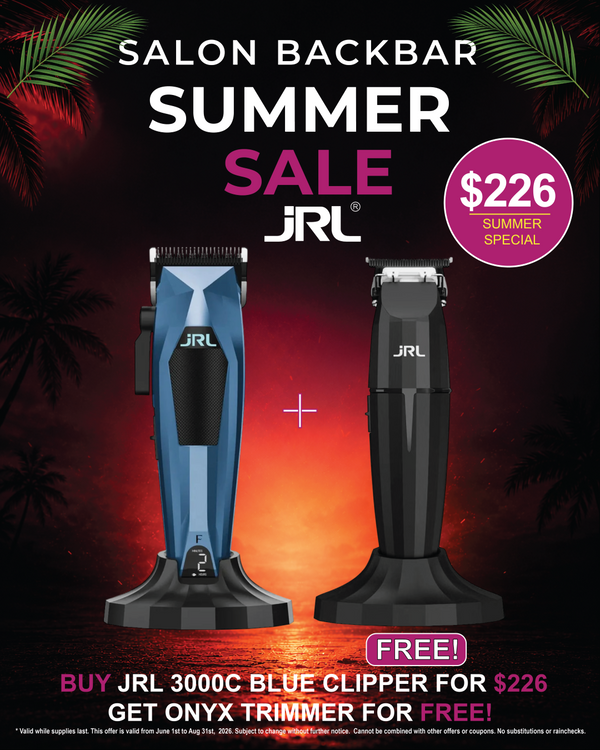 JRL Professional 3000C Blue Clipper & Onyx Trimmer Combo