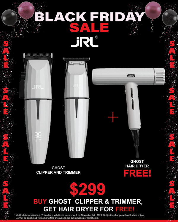 JRL Professional Ghost Clipper, Trimmer + Dryer Combo