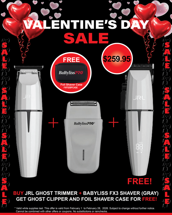 JRL Ghost Clipper + Trimmer & BaBylissPRO FX3 Gray Shaver Combo