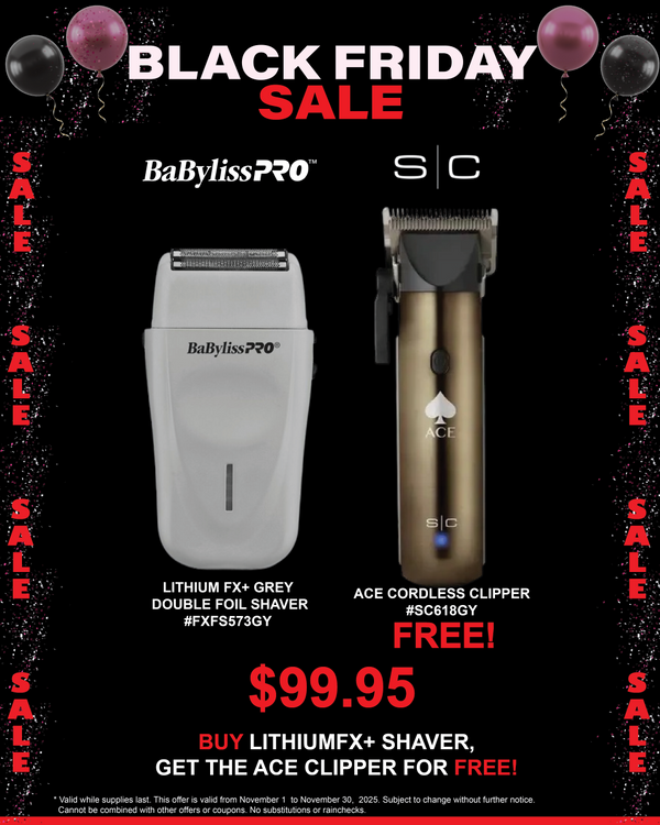 StyleCraft Ace Clipper + BaBylissPRO Limited Edition Lithium Double Foil Shaver Combo