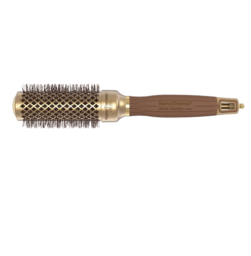 Olivia Garden NanoThermic Ceramic + Ion Round Thermal Hair Brush (Not Electrical)