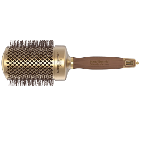 Olivia Garden NanoThermic Ceramic + Ion Round Thermal Hair Brush (Not Electrical)