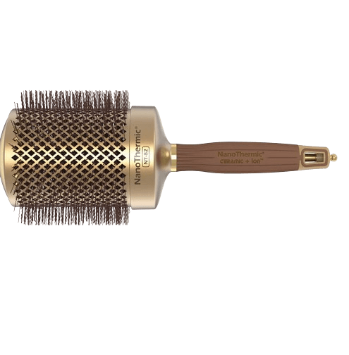 Olivia Garden NanoThermic Ceramic + Ion Round Thermal Hair Brush (Not Electrical)