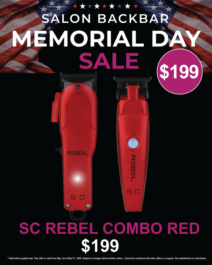 Stylecraft Rebel Professional Super-Torque Cordless Hair Clipper and Trimmer Combo Set SC203R