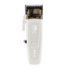 White hair clipper with black top on a white background