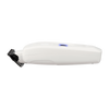 Side angle of white 'Saber' hair trimmer with black component 
