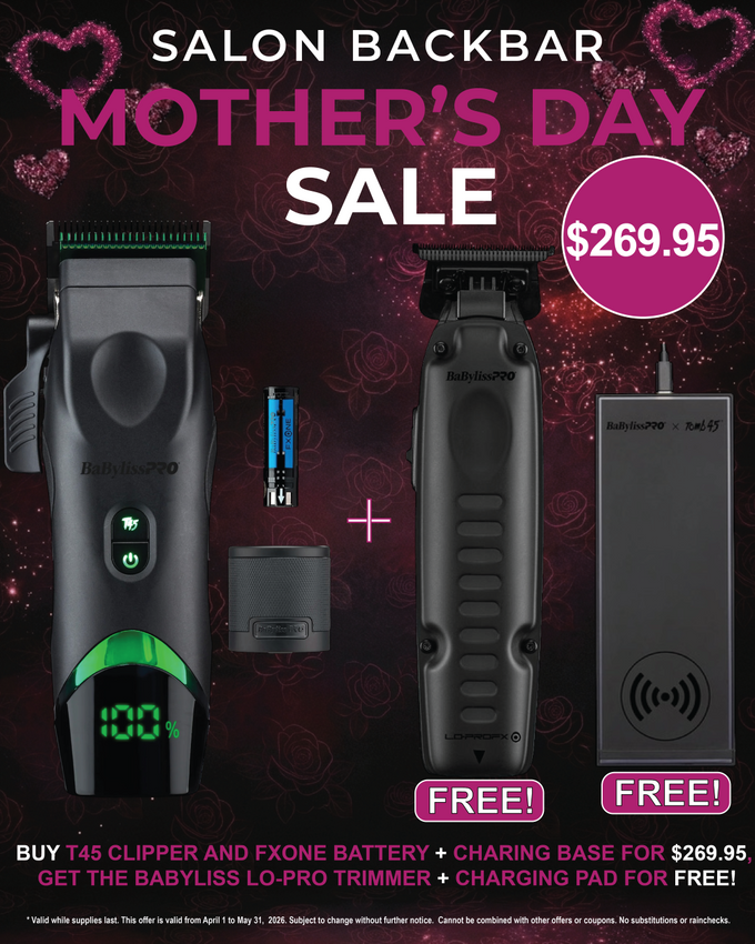 BaBylissPRO FXONE T45 Clipper Bundle + FREE LO-PRO Trimmer & Tomb45 Pad