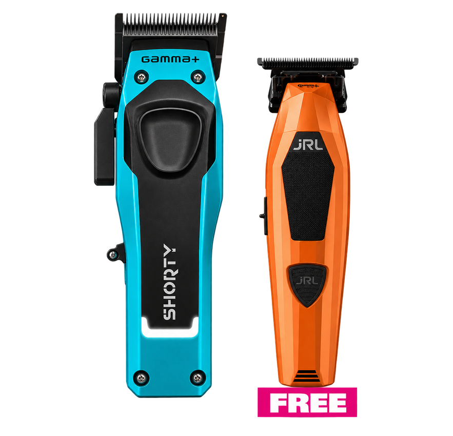 Gamma+ Shorty Clipper & JRL Professional Diamante Trimmer Combo